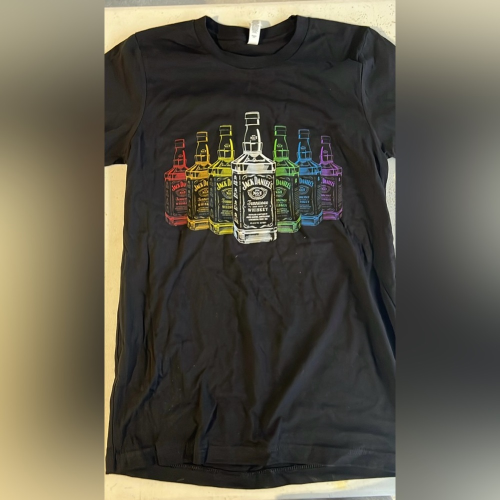 Jack Daniels Multicolor Bottle Graphic Tee